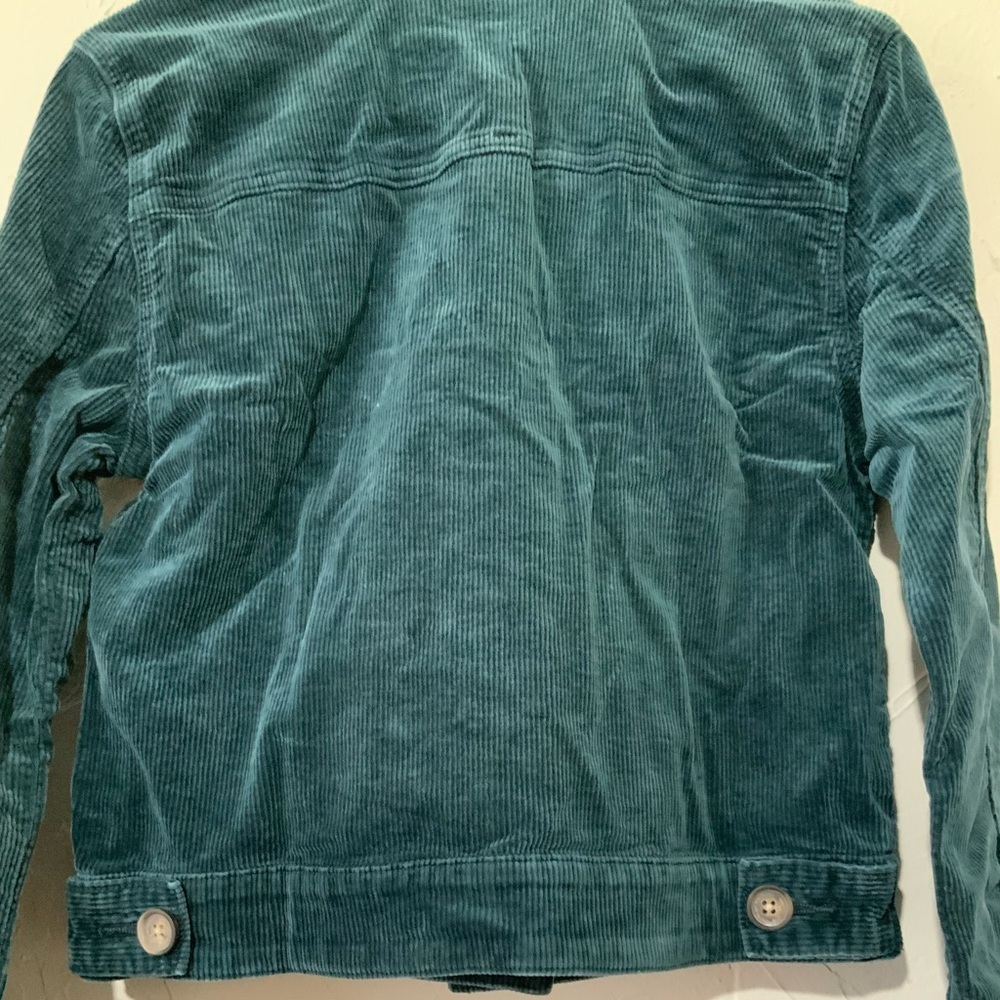 KUT from the Kloth Julie Corduroy Crop Jacket in Blue Marine Sz XS - Picture 15 of 15